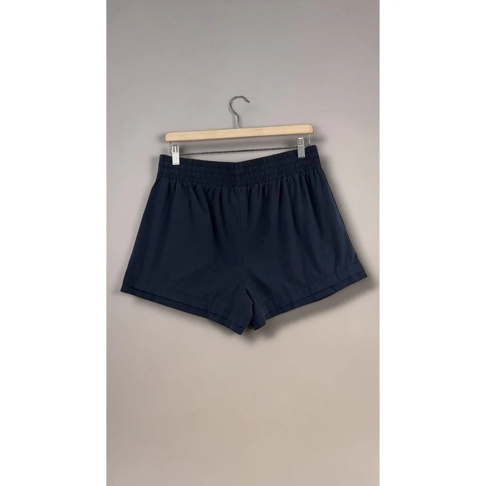 Calia Anywhere Petal Shorts‎ Navy Blue Smocked Waist Pleated Athletic L